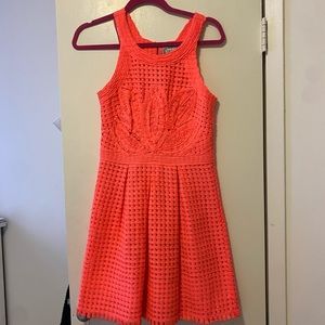 Anthropologie Baraschi neon dress
